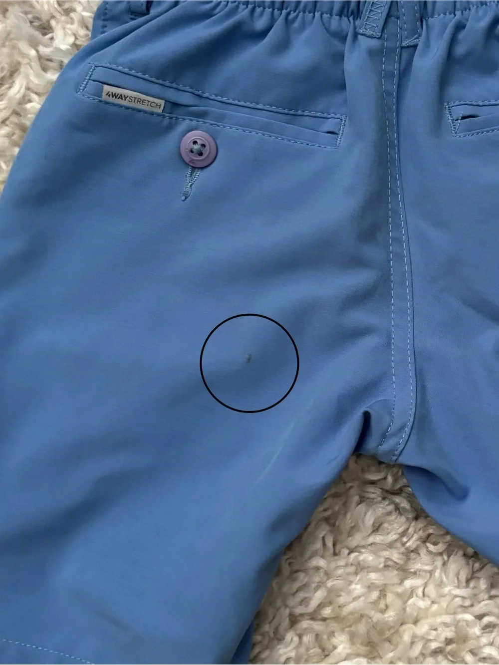 Quiksilver Boys Light Blue Pull-On Shorts